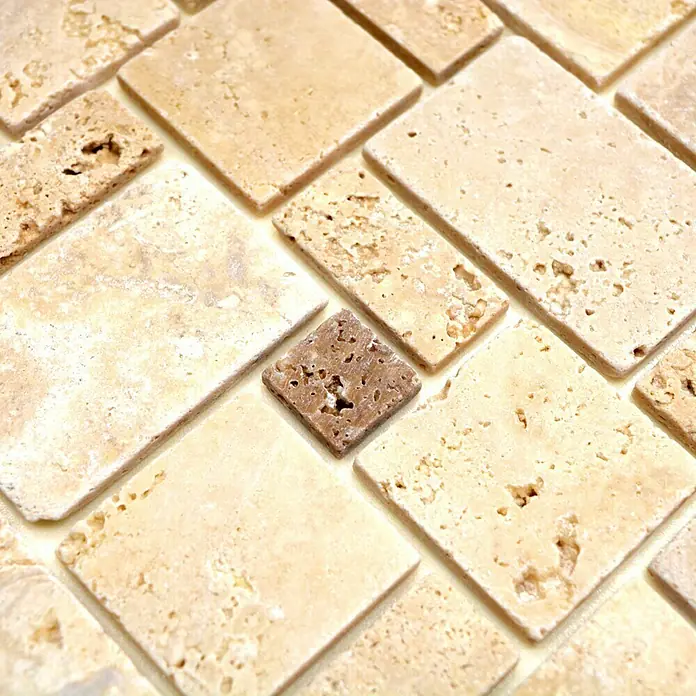 Mosaikfliese NCT 414 - 30,5 x 30,5 cm, Beige, Matt - Detailaufnahme