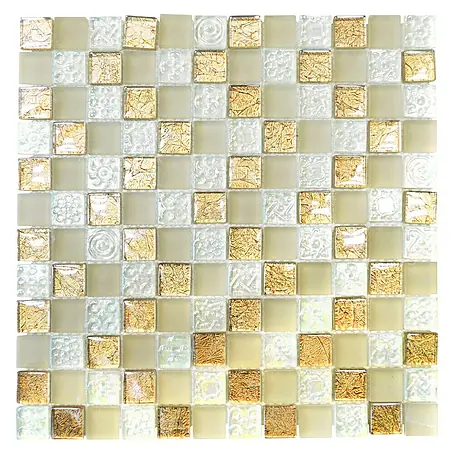 Mosaikfliese Quadrat Crystal Mix XCM 8LU80