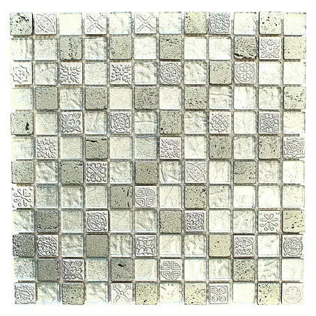 Mosaikfliese Quadrat Crystal Mix XCM CB 33