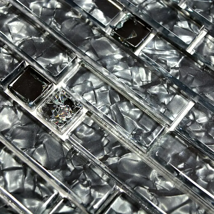 Mosaikfliese Verbund Crystal XCM MV718 - 29,8 x 30,4 cm, Glänzend - Detailaufnahme