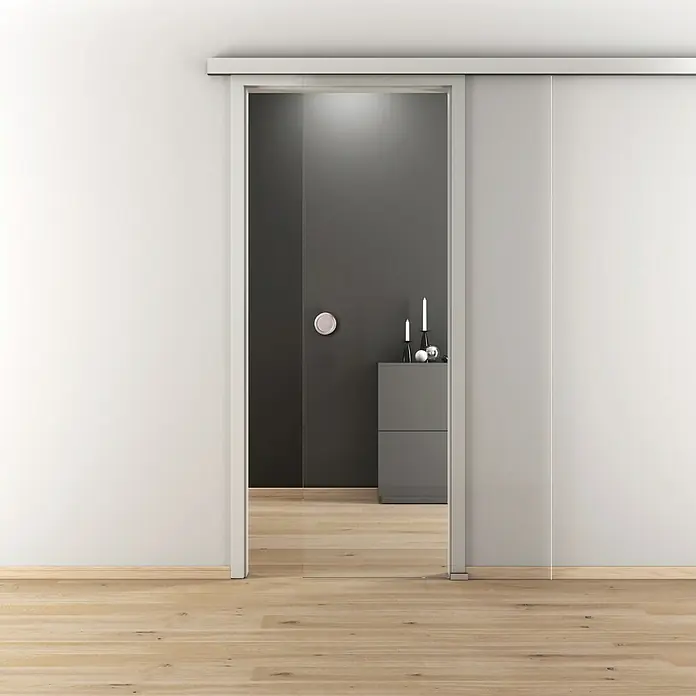 Diamond Doors Glasschiebetür Clear - 935 x 2.058 mm, Klarglas, Einscheibensicherheitsglas (ESG) - Stimmungsaufnahme