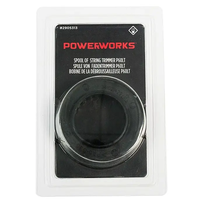 Powerworks Spulendeckel - Passend für: Powerworks Akku-Rasentrimmer P60LT - Vorderansicht