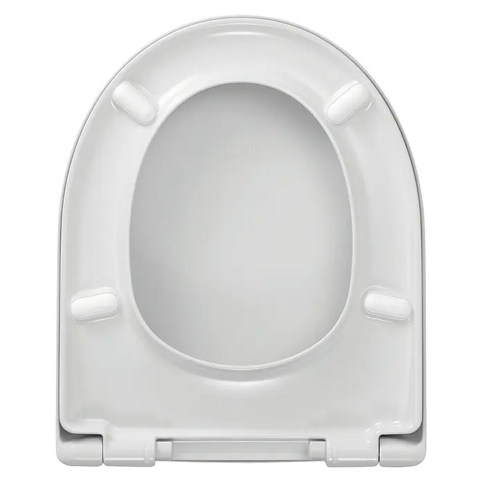 WC daska - Samospuštajuća, Duroplast, Može se skinuti, Bijele boje - Pogled odozdo
