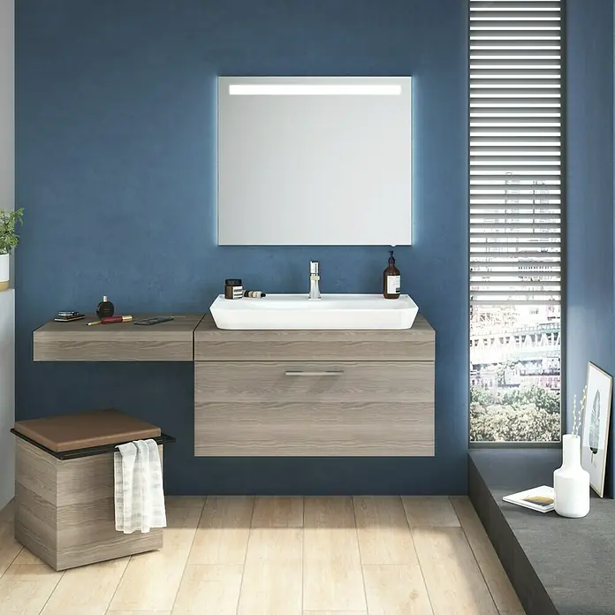 Camargue LED-Lichtspiegel Cube/Loft - 80 x 70 cm, Mit Kippschalter - Stimmungsaufnahme