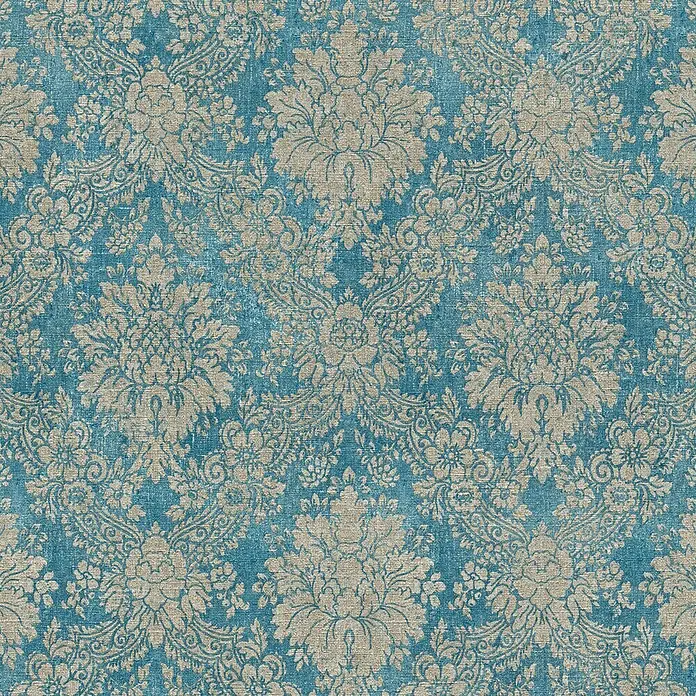 AS Creation Flis tapeta - Plavo-sive boje, Floral, 10,05 x 0,53 m