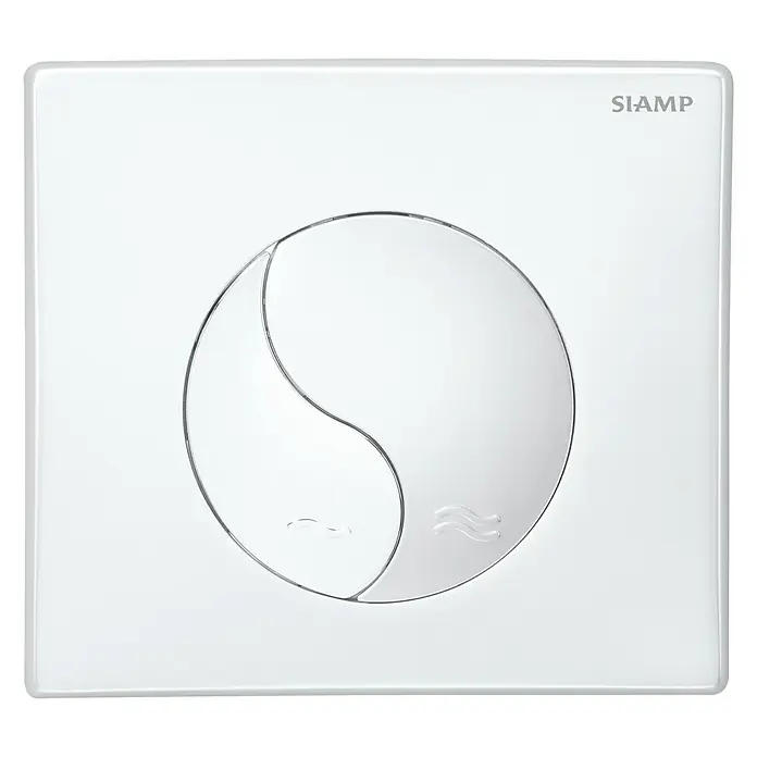 Siamp Betätigungsplatte Ying Yang - Weiß, 2-Mengen-Spülung