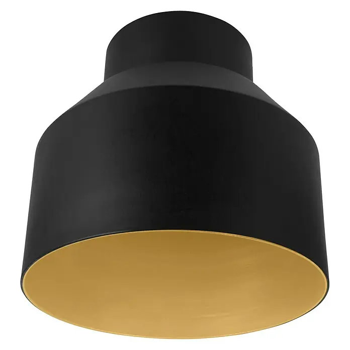 Ledvance Lampenschirm Cup - Ø x H: 14 x 13,2 cm, Gold, Schwarz, Aluminium, Rund - Ansicht von oben