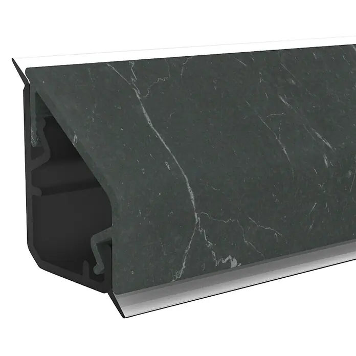 CUCINE Wandabschlussprofil Design 3538 Bottacio Marmor - 64 x 1,6 x 2,4 cm - Linke Seitenansicht