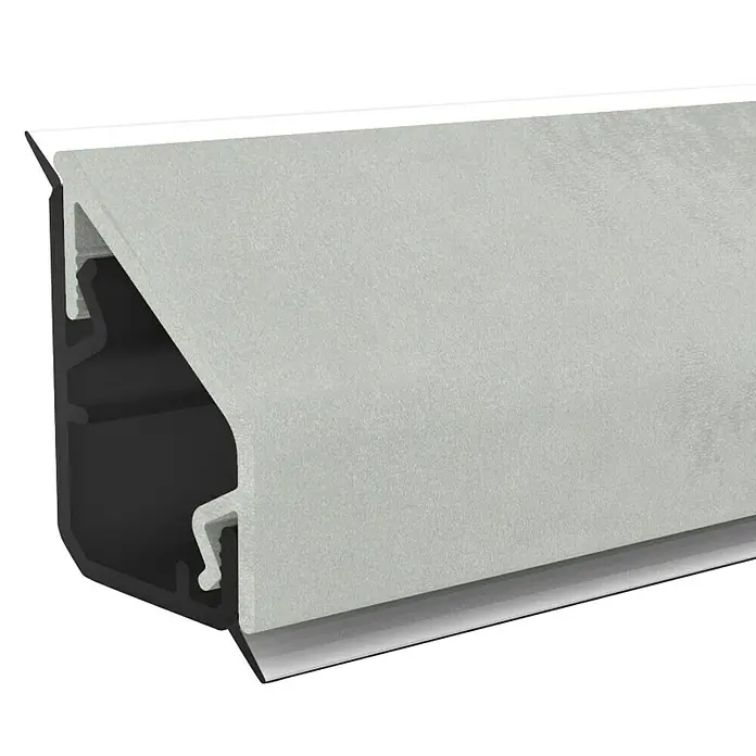 Kantoflex Wandabschlussprofil Design 47082 Oxid - 300 x 1,6 x 2,4 cm - Linke Seitenansicht