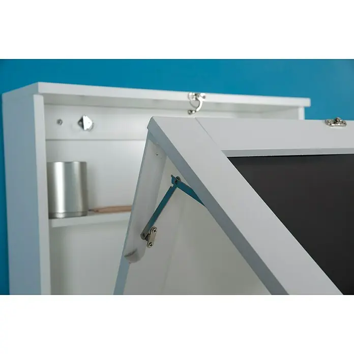 Phönix Wandschreibtisch York - L x B x H: 60 x 75,5 x 149 cm, Weiß/Schwarz - Anwendungsbeispiel