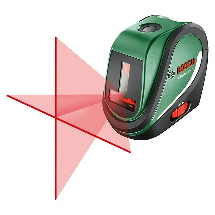 Bosch Križni laserski nivelir Universal Level 2 - Maksimalni radni prostor: 10 m - Pogled s lijeve strane
