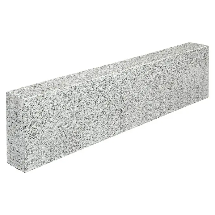 Granit-Stele G 603 - Grau, 10 x 25 x 100 cm, Gesägt