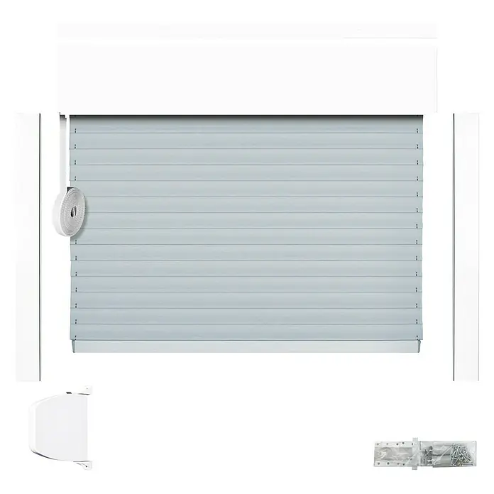 Schellenberg Rollladen-Komplett-Set - Aufsatzrollladen, 120 x 140 cm - Vorderansicht