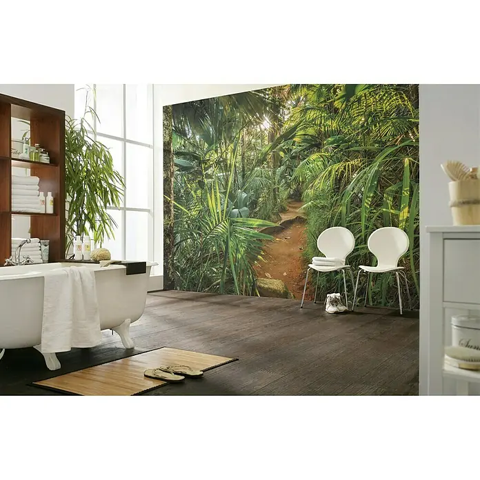 Komar Foto tapeta Jungle Trail - 8 -dij., Š x V: 368 x 254 cm, Papir - Živopisni prikaz
