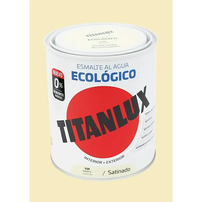 Titanlux Esmalte de color Eco - Marfil, 750 ml, Satinado