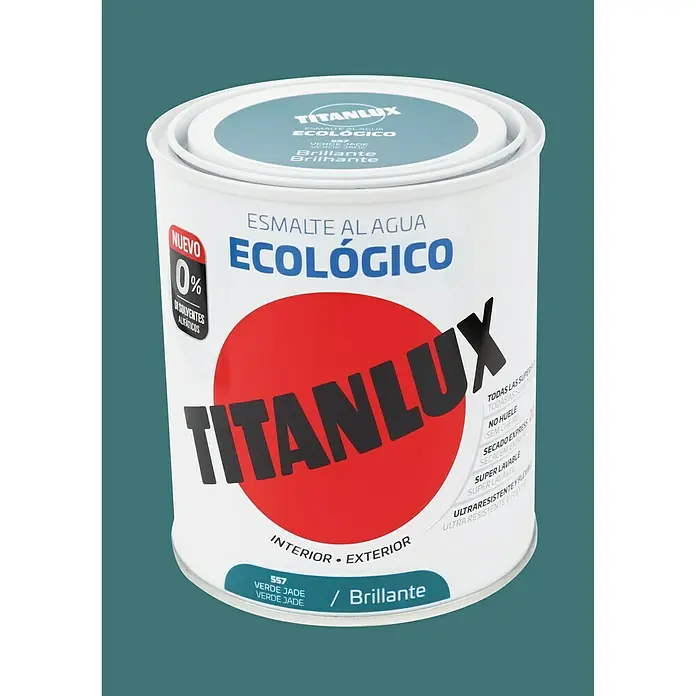 Titanlux Esmalte de color Eco - Verde jade, 750 ml, Brillante