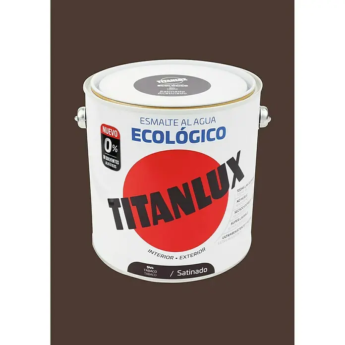 Titanlux Esmalte de color Eco - Tabaco, 2,5 l, Satinado