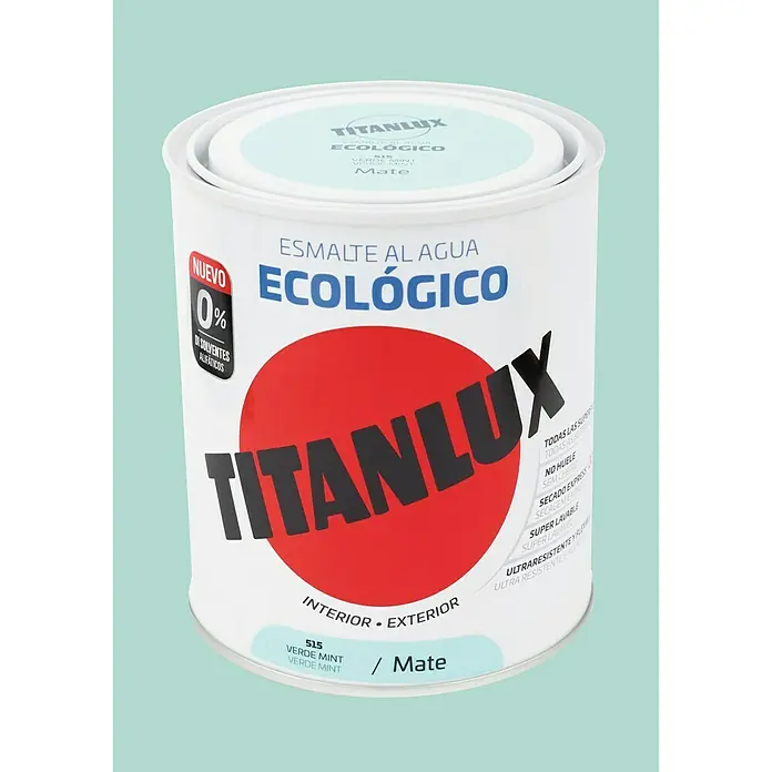 Titanlux Esmalte de color Eco - Verde mint, 750 ml, Mate