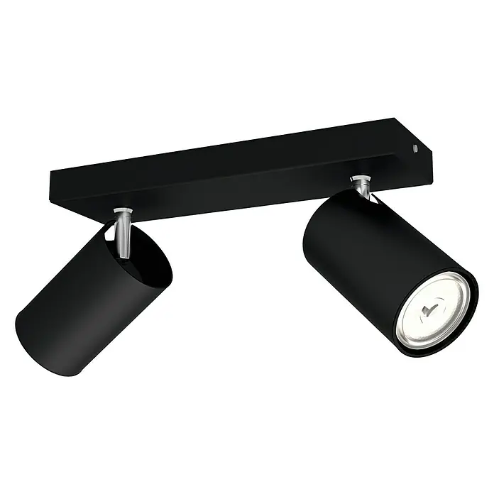 Philips Regleta Kosipo - 10 W, L x An x Al: 9,2 x 24 x 11,8 cm, Negro, GU10