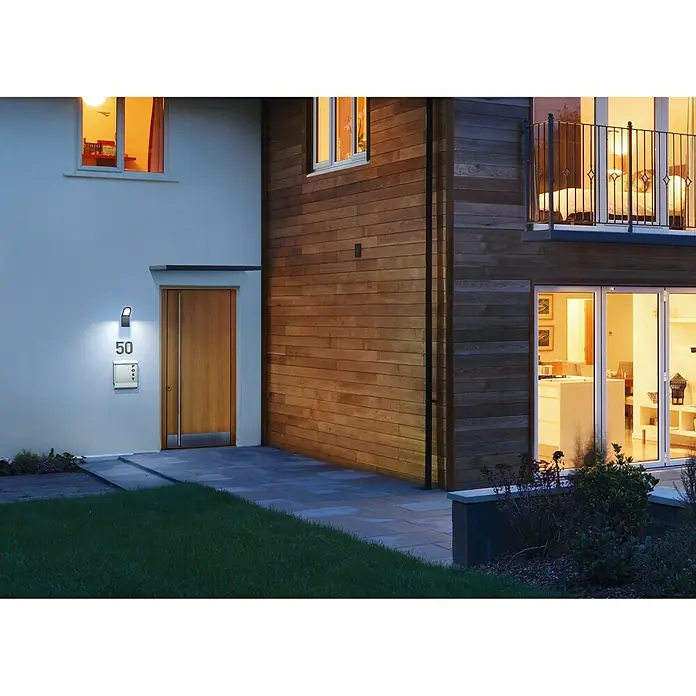 Osram Endura Style LED-Außenwandleuchte Wall - 12 W, 16,8 x 10 x 27,3 cm, Dunkelgrau, IP44