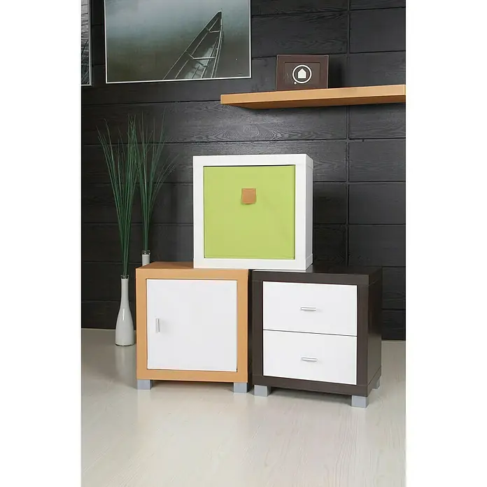 Phönix Aufbewahrungsbox Stor It - L x B x H: 34 x 34 x 34 cm, Polyester-Canvas, Grün - Stimmungsaufnahme