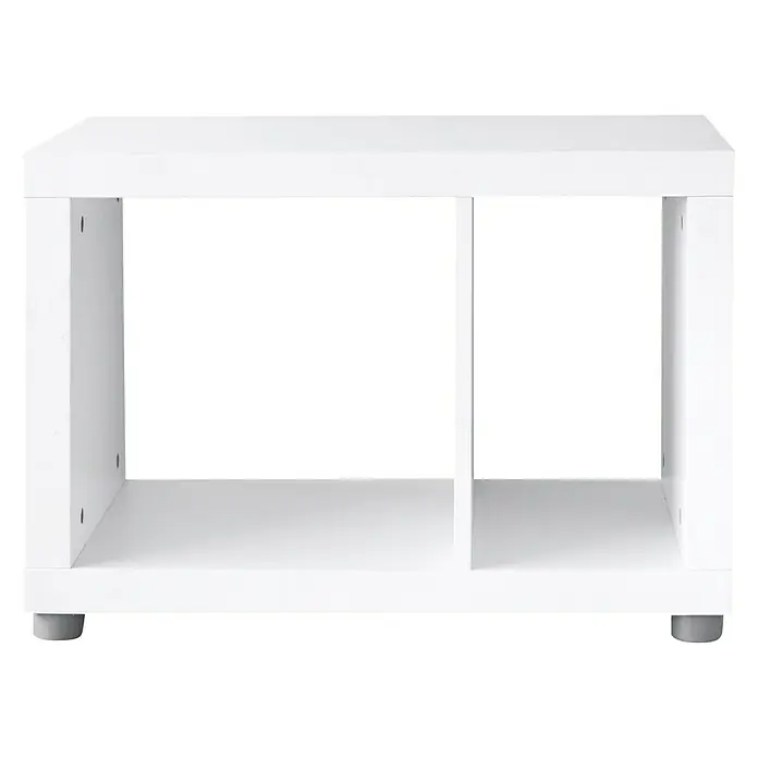 Phönix Fortuna Beistelltisch - L x B x H: 35 x 63,4 x 42,7 cm, Weiß - Vorderansicht