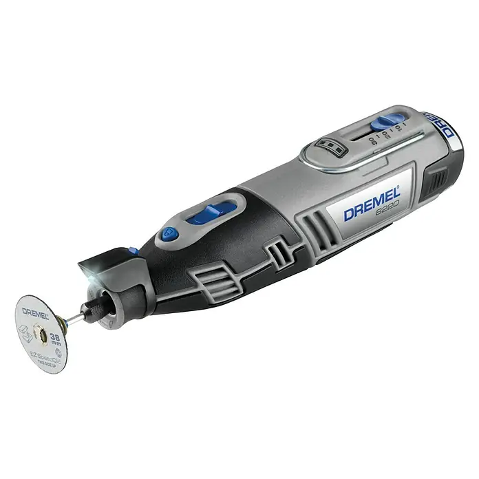 Dremel Multifunktionswerkzeug 8220-5/65 - 12 V, 2 Akkus, 2 Ah - Linke Seitenansicht