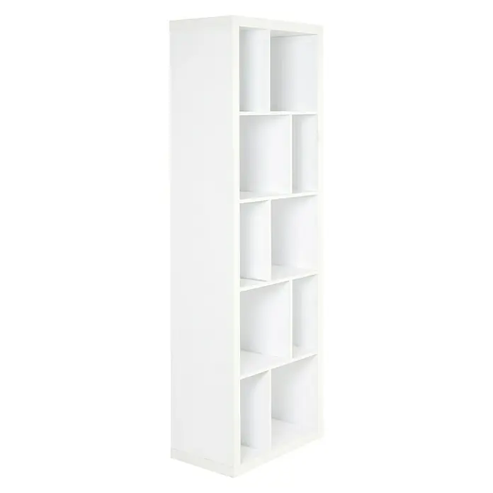 Phönix Fortuna Regal - L x B x H: 35 x 63,4 x 185,9 cm, Weiß - Linke Seitenansicht