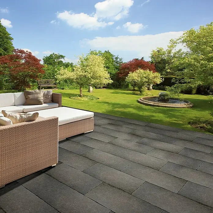 Terrassenfliese Cera 2.0 - 40 x 80 x 2 cm, Antico Belgisch Granit, Matt