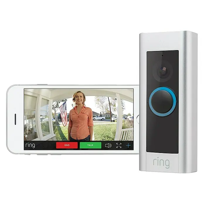 Ring Türklingel mit Kamera Video Doorbell Pro - 1.920 x 1.080 Pixel (Full HD), WLAN mit WPA2 Verschlüsselung, IP64 - Vorderansicht