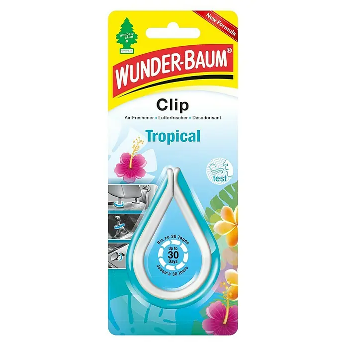 Wunderbaum Lufterfrischer Clip - Tropical - Vorderansicht