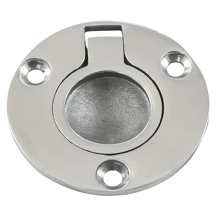 Marinetech Ručka za uže broda - Ø x V: 50 x 10 mm, Plemeniti čelik, A4 - Pogled sprijeda