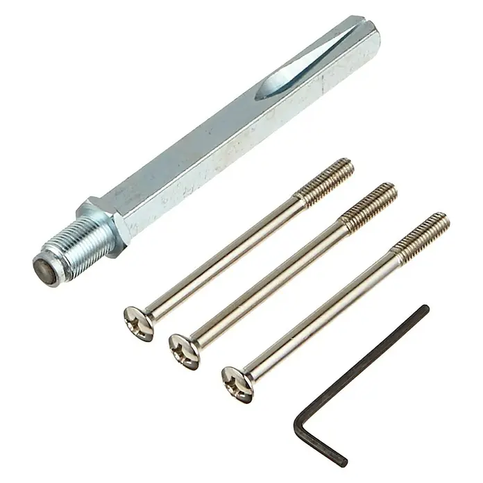 Abus Schutzbeschlag SB 600 - Hauseingangstür, Türstärke: 67 mm - 72 mm, Knopf außen, Drücker innen - Vorderansicht