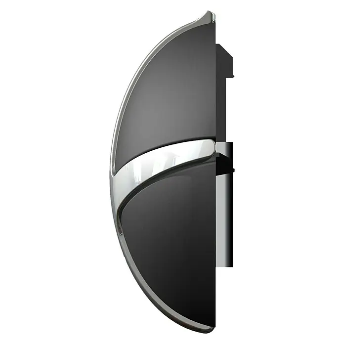 Spinder Design Garderobna kuka Tick - Broj kuka: 3 Kom., D x Š x V: 7,5 x 3,5 x 9,5 cm, Crne boje - Pogled s lijeve strane