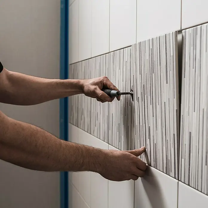 Johnson-Tiles Cristalgrip Wandfliesen-Haftgewebe - Breite: 25 cm, Max. Anwendungsfläche: 1 m² - Vorderansicht