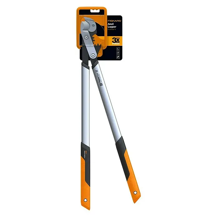 Fiskars PowerGear Astschere LX 99 - Amboss, Max. Aststärke: 55 mm, Mit Getriebeunterstützung