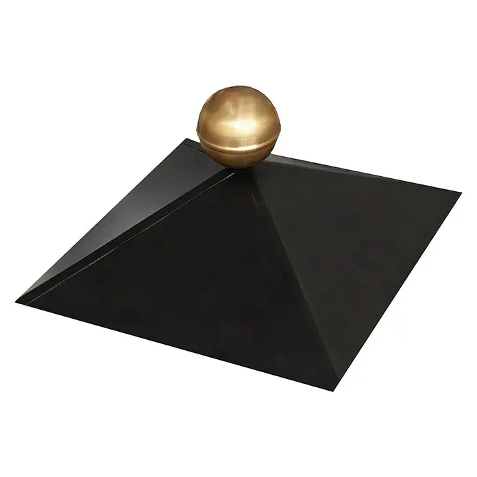 Karibu Dachhaube - Geeignet für: Quadratische Pavillons mit 20° Dachneigung, 35 x 35 cm