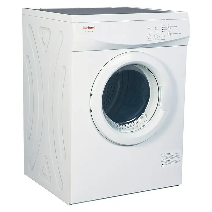 Corberó Secadora CSVE710W - L x An x Al: 55 x 59,5 x 84 cm, Carga soportada: 7 kg