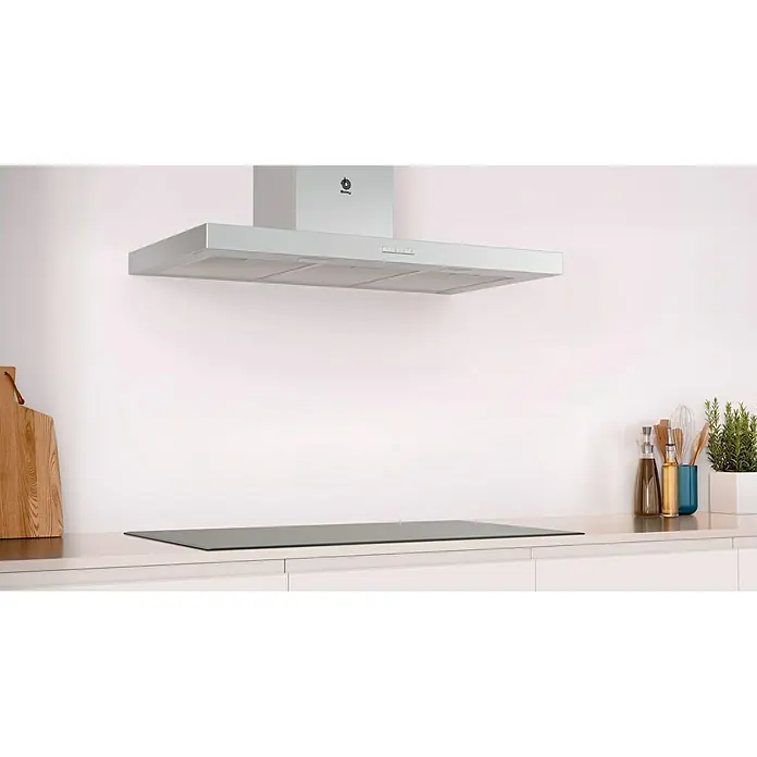Balay Campana de pared 3BC096MX - Ancho: 90 cm, Potencia de aire máx.: 590 m³/h, Acero inoxidable