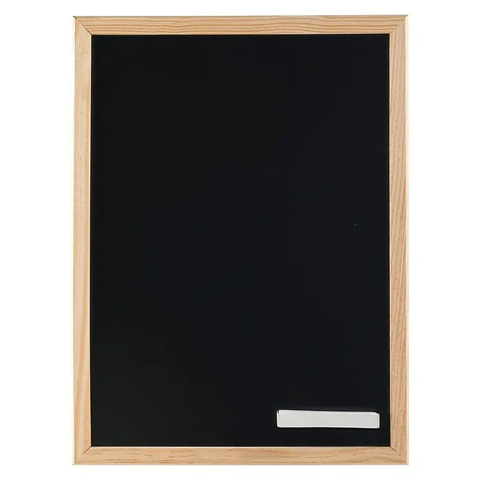 Pizarra de pared - Marrón, aspecto de madera, 60 x 40 cm