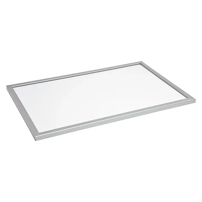 Pizarra magnética Mag - 60 x 1,6 x 40 cm, Metal, Plateado, Contiene imanes y un rotulador