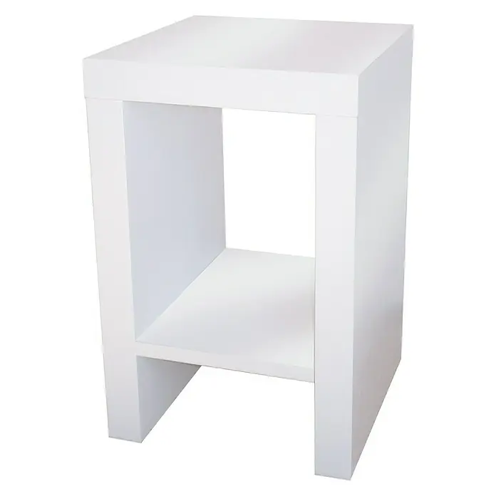 Phönix Solina Beistelltisch Solina - L x B x H: 26 x 26 x 40 cm, Weiß - Linke Seitenansicht