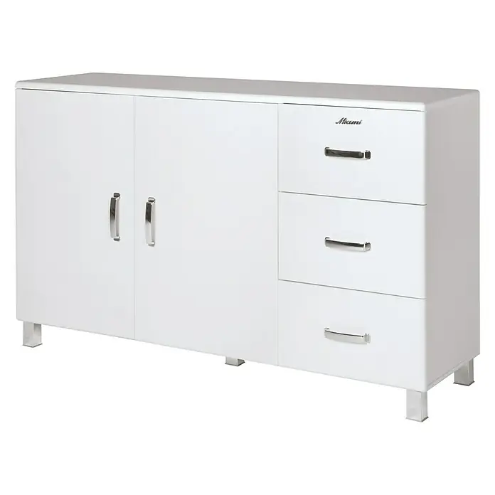 Phönix Miami Sideboard - L x B x H: 43 x 146,4 x 88,8 cm, Weiß - Vorderansicht