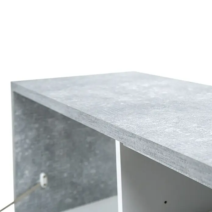 Phönix Bruno Sitzbank - L x B x H: 36 x 90 x 46,7 cm, Grau/Weiß - Detailaufnahme