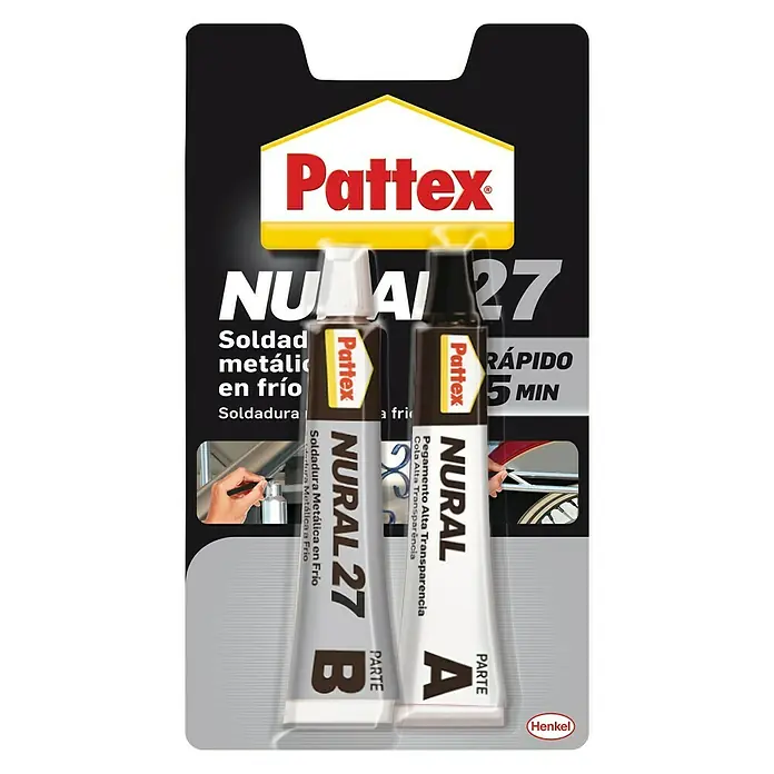 Pattex Adhesivo bicomponente Nural 27 jeringa - 120 ml