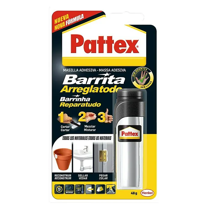 Pattex Masilla epoxi Arreglatodo - Blanco, 48 g