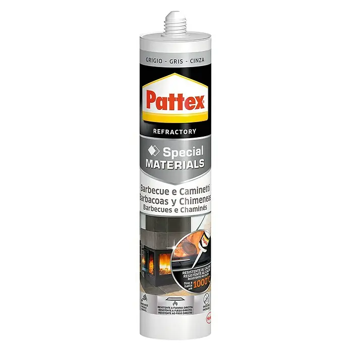 Masilla para sellado Barbacoas y Chimeneas - Gris, 500 g