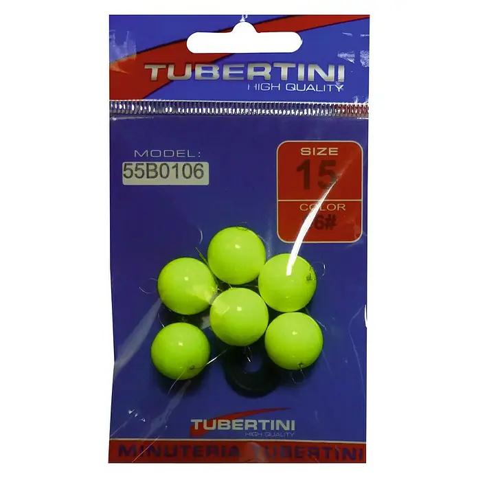 Tubertini Perlas fluorescentes esféricas 01 - 6 uds.