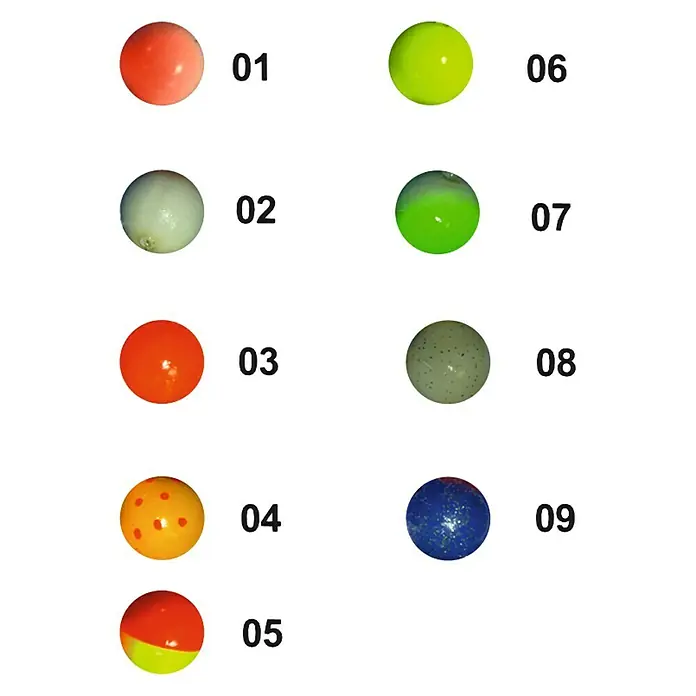 Tubertini Perlas fluorescentes esféricas 01 - 6 uds.