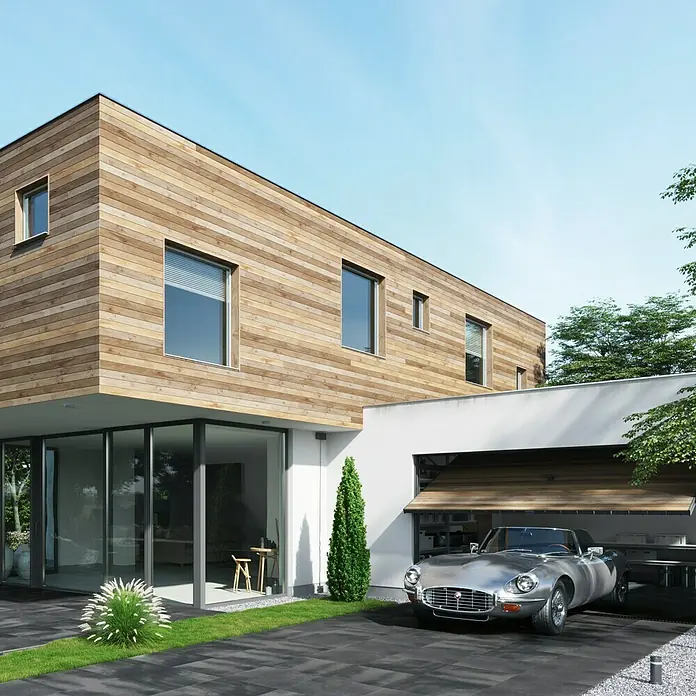 Terrassenfliese Beton Grey Dark - 59,3 x 59,3 cm, Dunkelgrau, Matt
